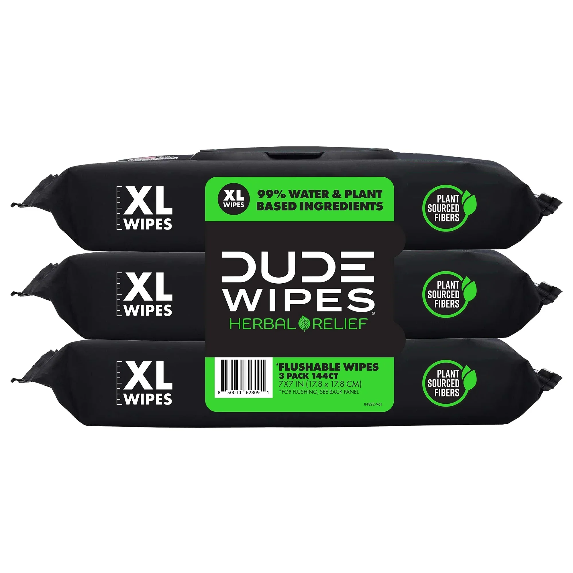 Dude Wipes Herbal Relief Flushable Wipes - (3x48)ct/4pk - Image 2