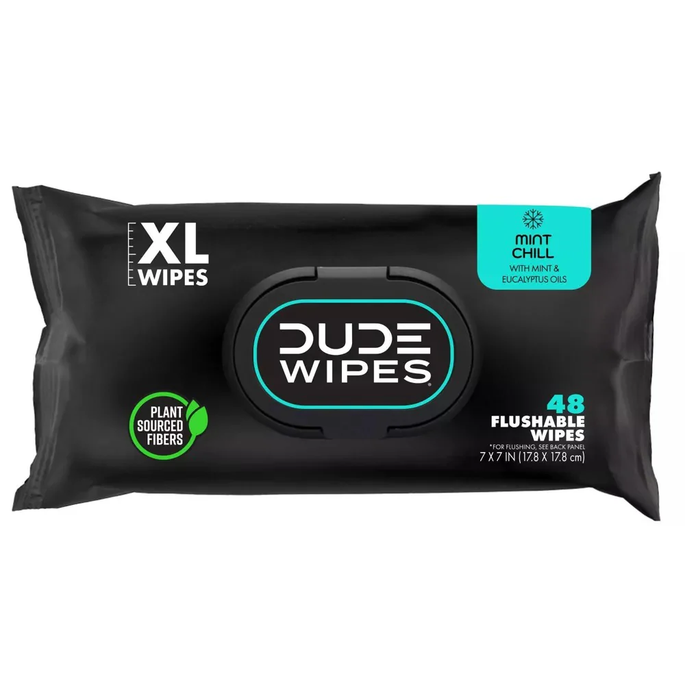 Dude Wipes Mint Chill Flushable Wipes - (3x48)ct/4pk - Image 2