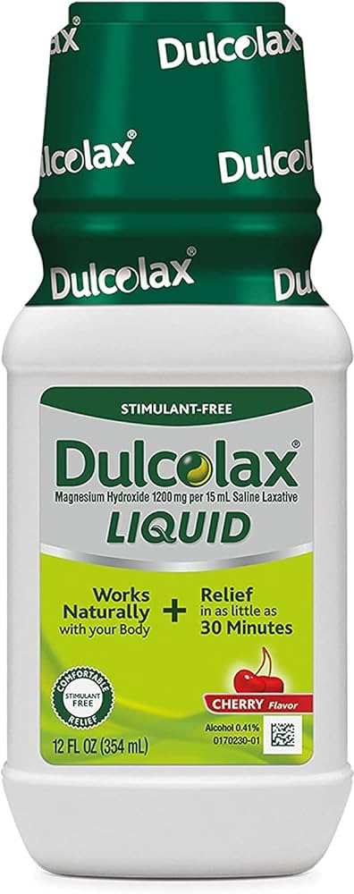 Dulcolax Liquid Laxative Cherry Flavor -12oz/24pk