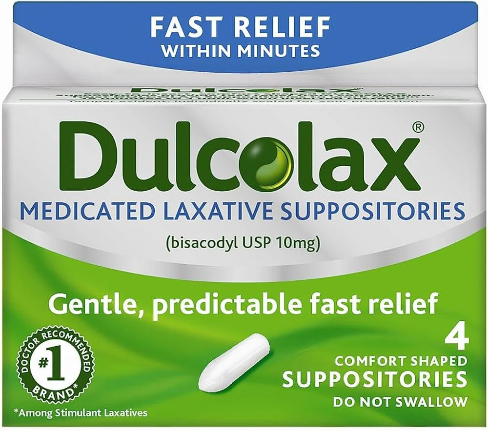 Dulcolax Medicated Laxative Suppositories - 4ct/36pk
