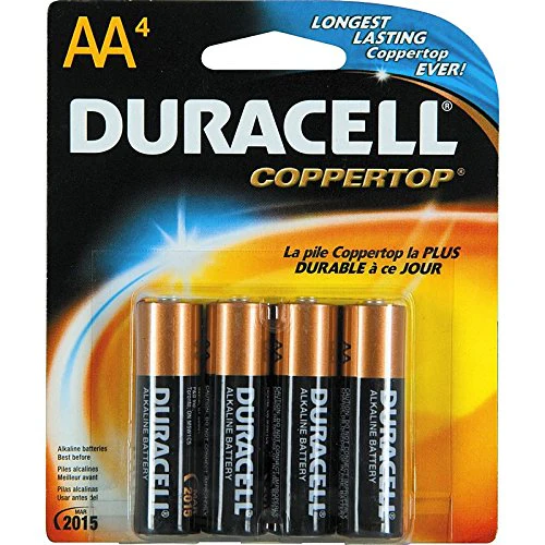 DURACELL Batteries AA - 4 Coppertop - 4PACK USA - 14pk