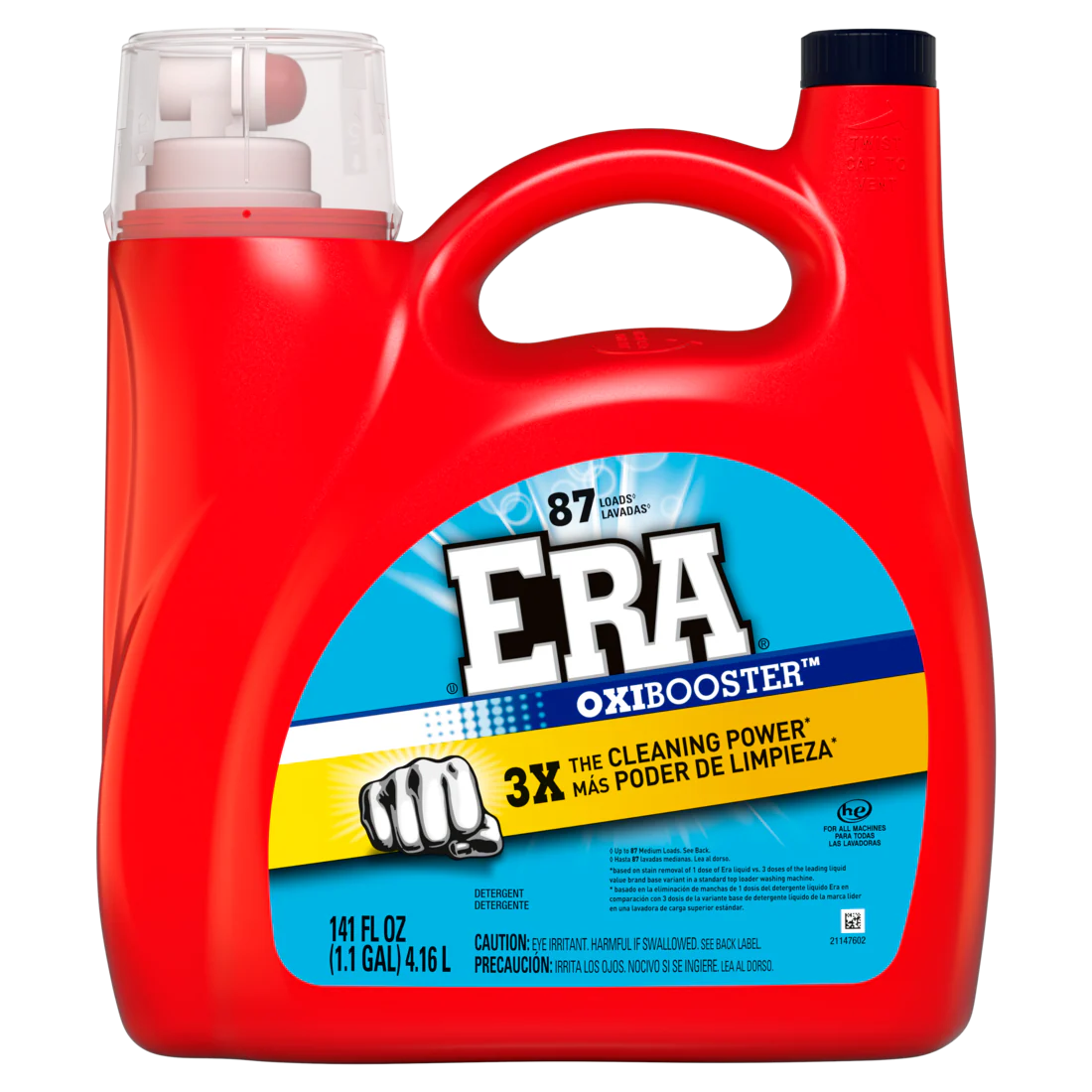 Era Oxibooster Liquid Laundry Detergent 87 Loads - 141oz/4pk