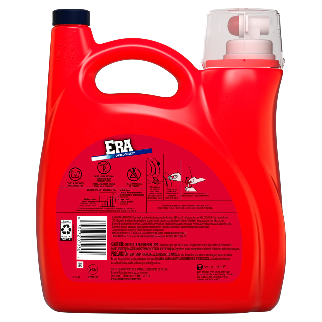 Era Oxibooster Liquid Laundry Detergent 87 Loads - 154oz/4pk - Image 2