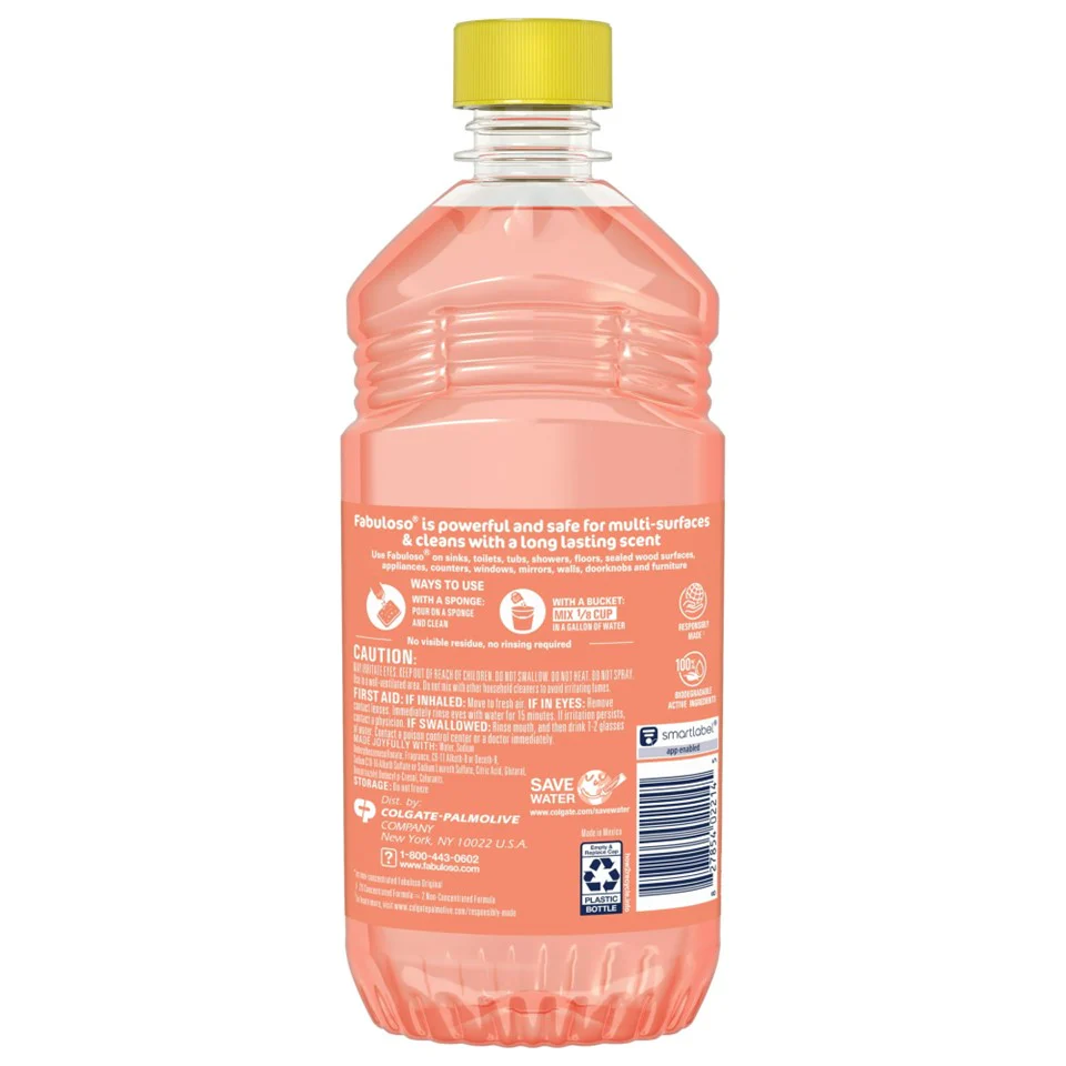 Fabuloso 2X Concentrated Formula Multi Purpose Cleaner Peach - 16.9oz/24pk - Image 2
