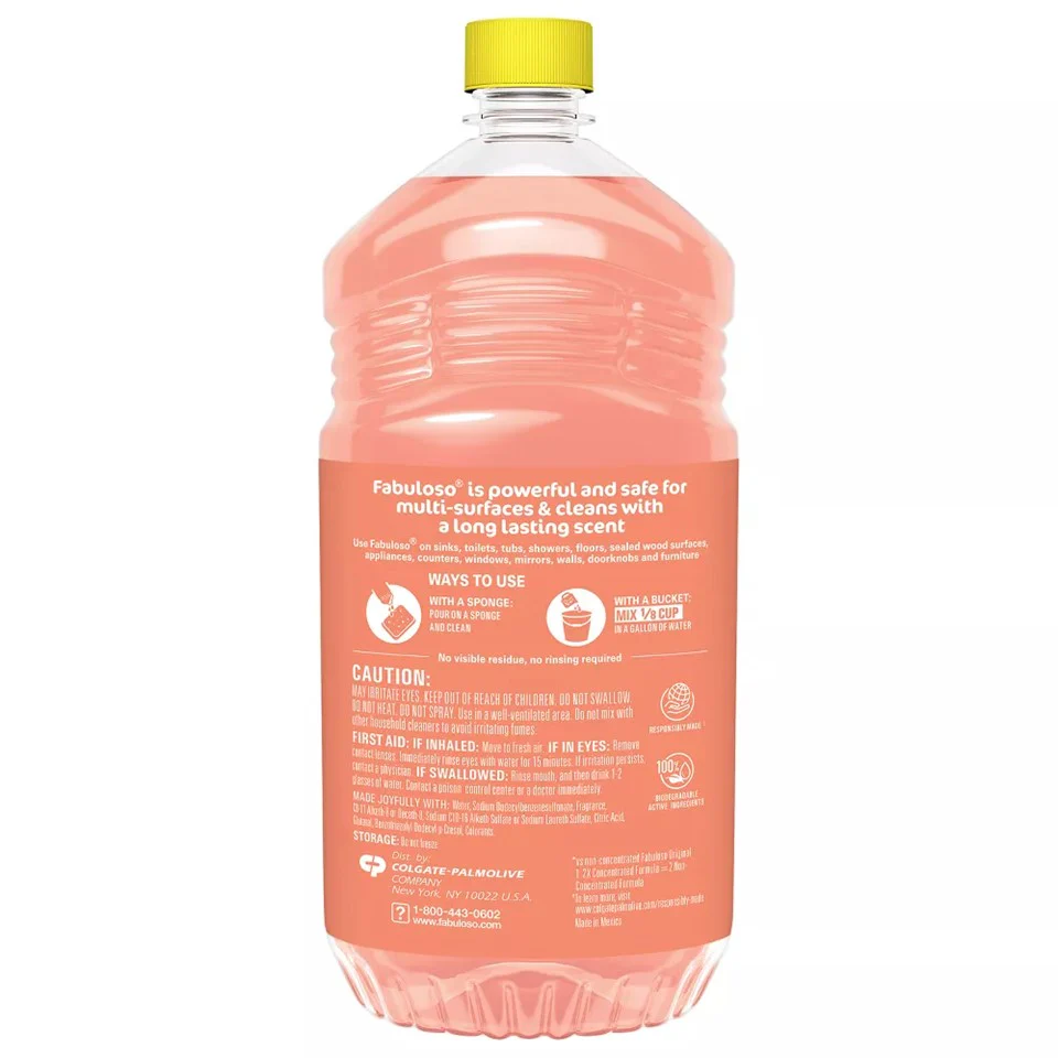 Fabuloso 2X Concentrated Formula Multi Purpose Cleaner Peach - 56oz/6pk - Image 2