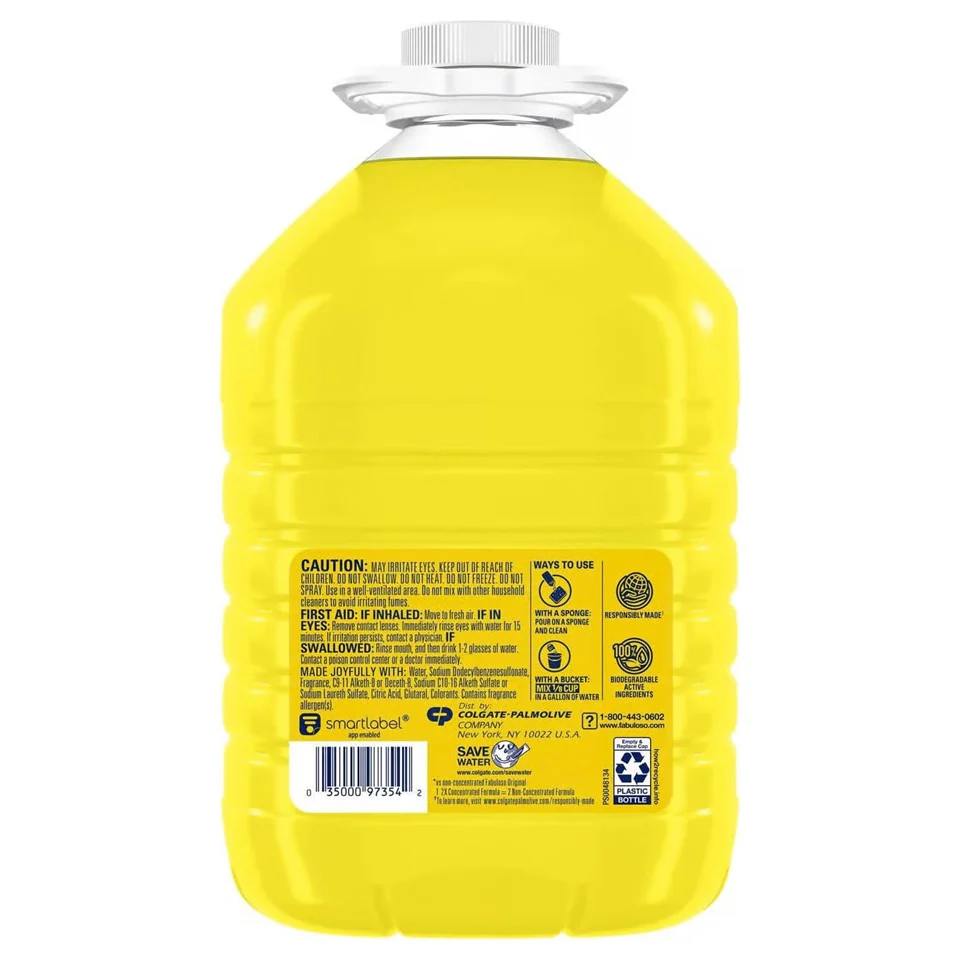 Fabuloso 2X Concentrated Formula Multi Purpose Cleaner Refreshing Lemon - 128oz/4pk - Image 2