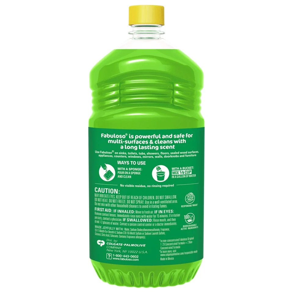 Fabuloso 2X Concentrated Formula Multi Purpose Cleaner Passion of Fruits - 56oz/6pk - Image 2