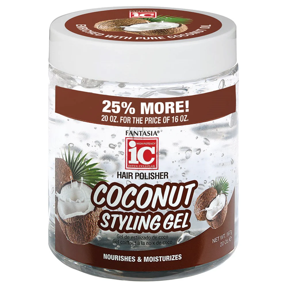 Fantasia Coconut Styling Gel - 20oz/6pk