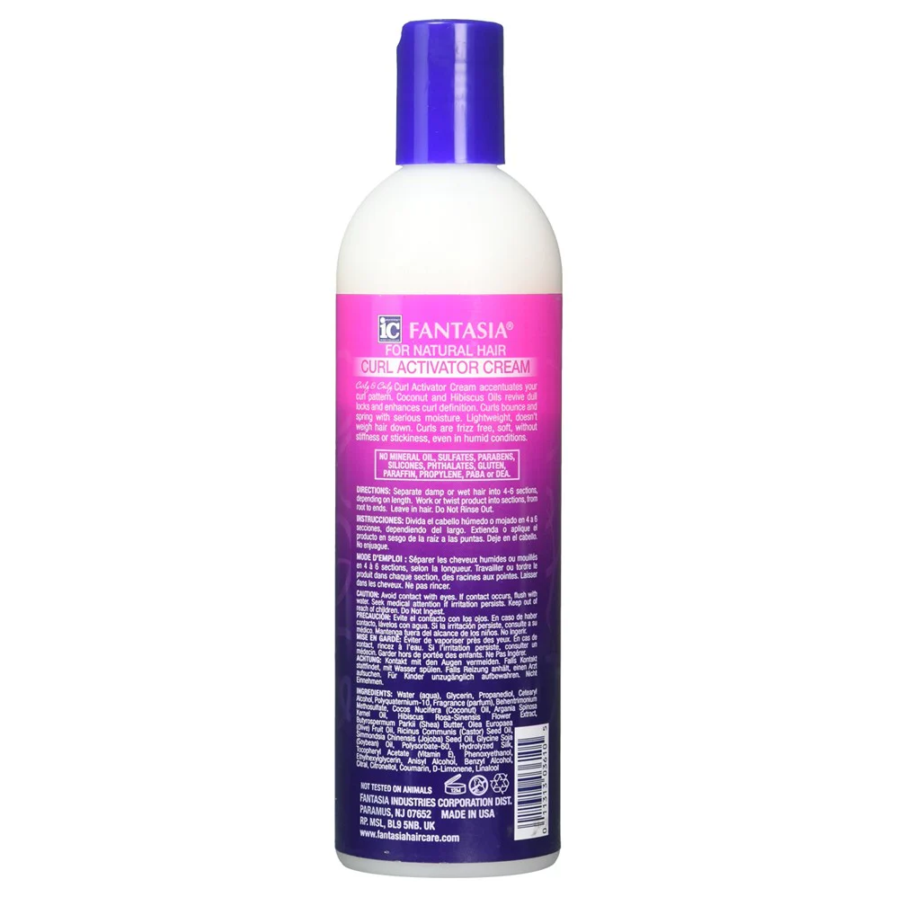 Fantasia Curly & Coily Curl Activator Cream Bottle - 12.5oz/6pk - Image 2