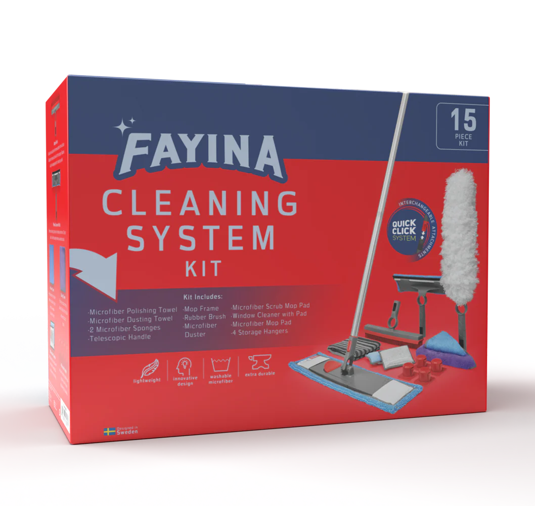 Fayina 15-Piece Cleaning System Kit - 1ct/3pk