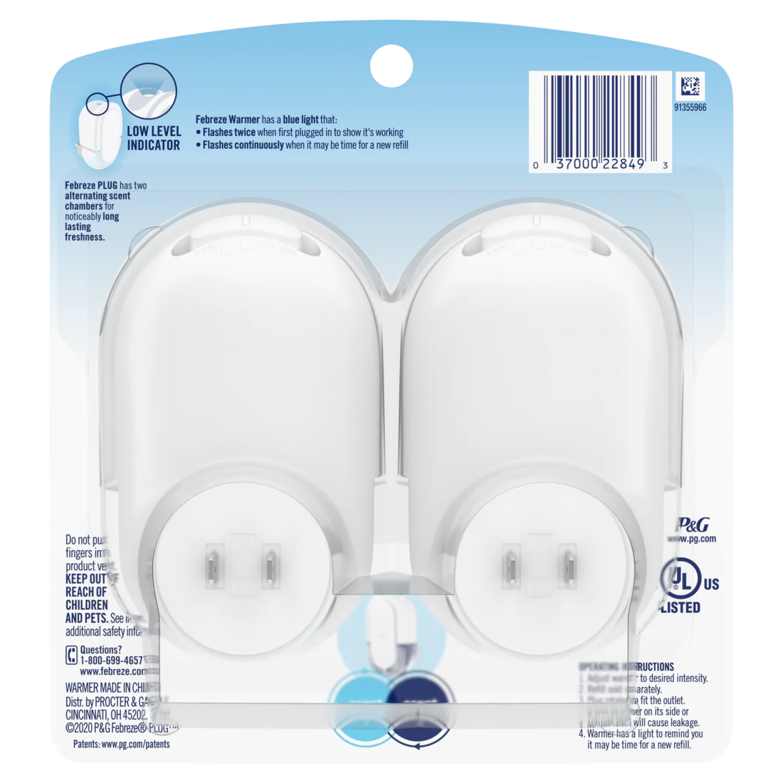 Febreze Plug In Air Freshener Odor-Fighting Scented Oil Warmer Device - 2ct/4pk - Image 2