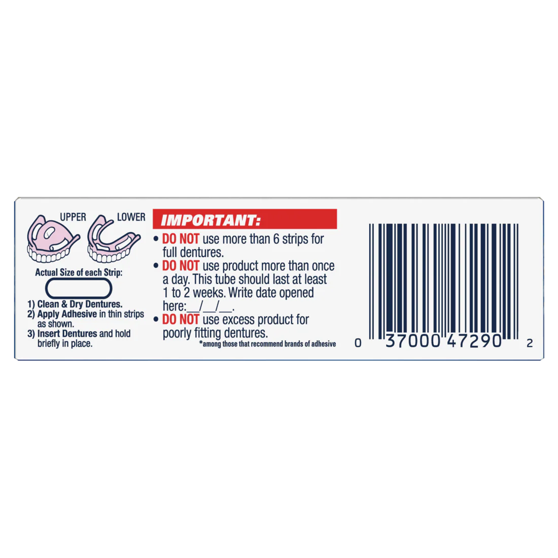 Fixodent Denture Adhesive Cream - 0.6oz/24pk - Image 2