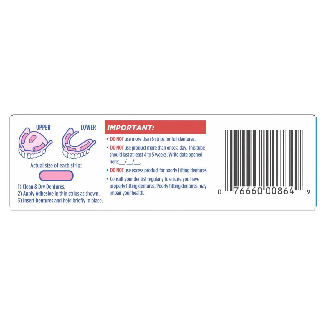 Fixodent Original Secure Denture Adhesive - 1.4oz/24pk - Image 2