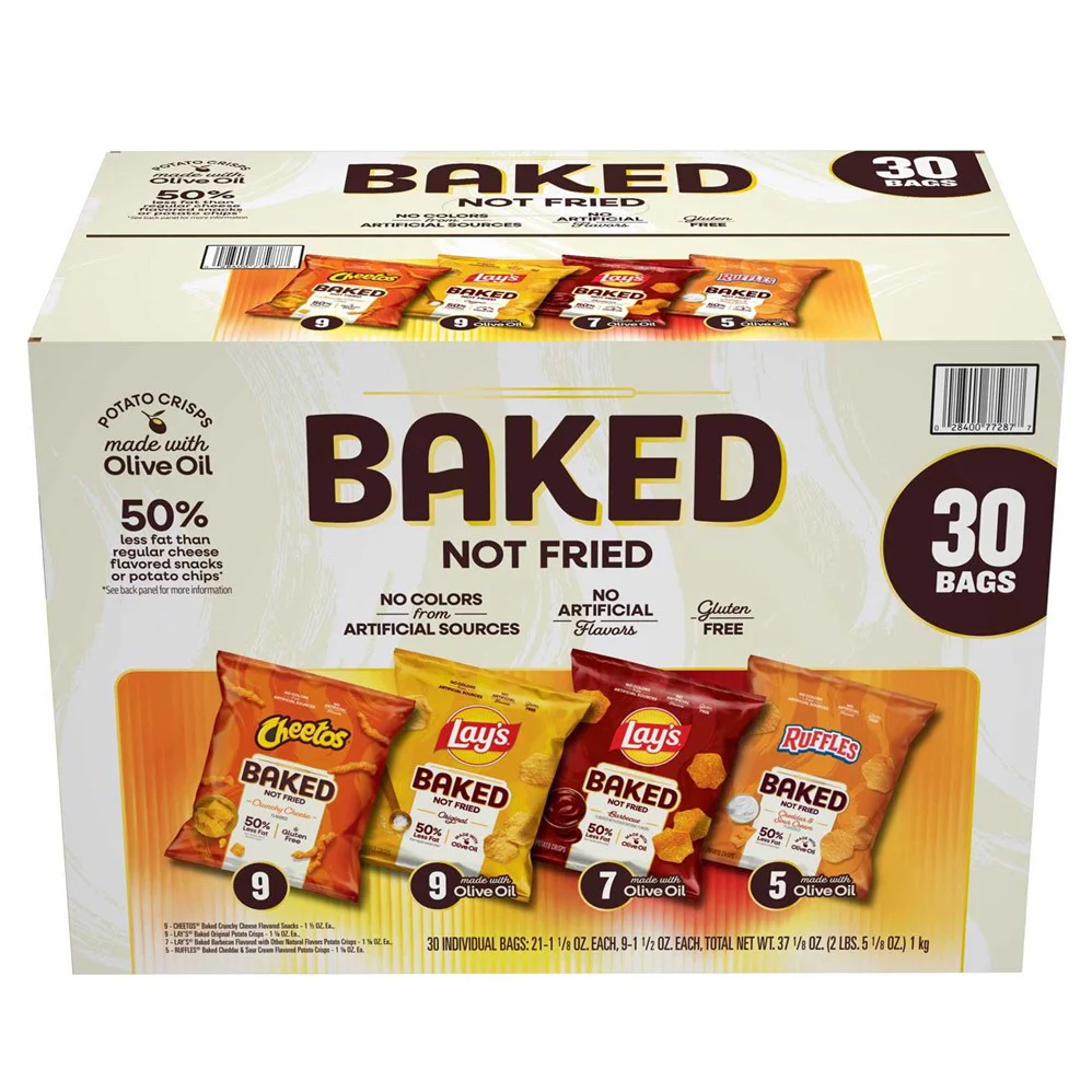 Frito-Lay Baked Mix Chips Variety Pack Total 37.125oz - 30ct/1pk