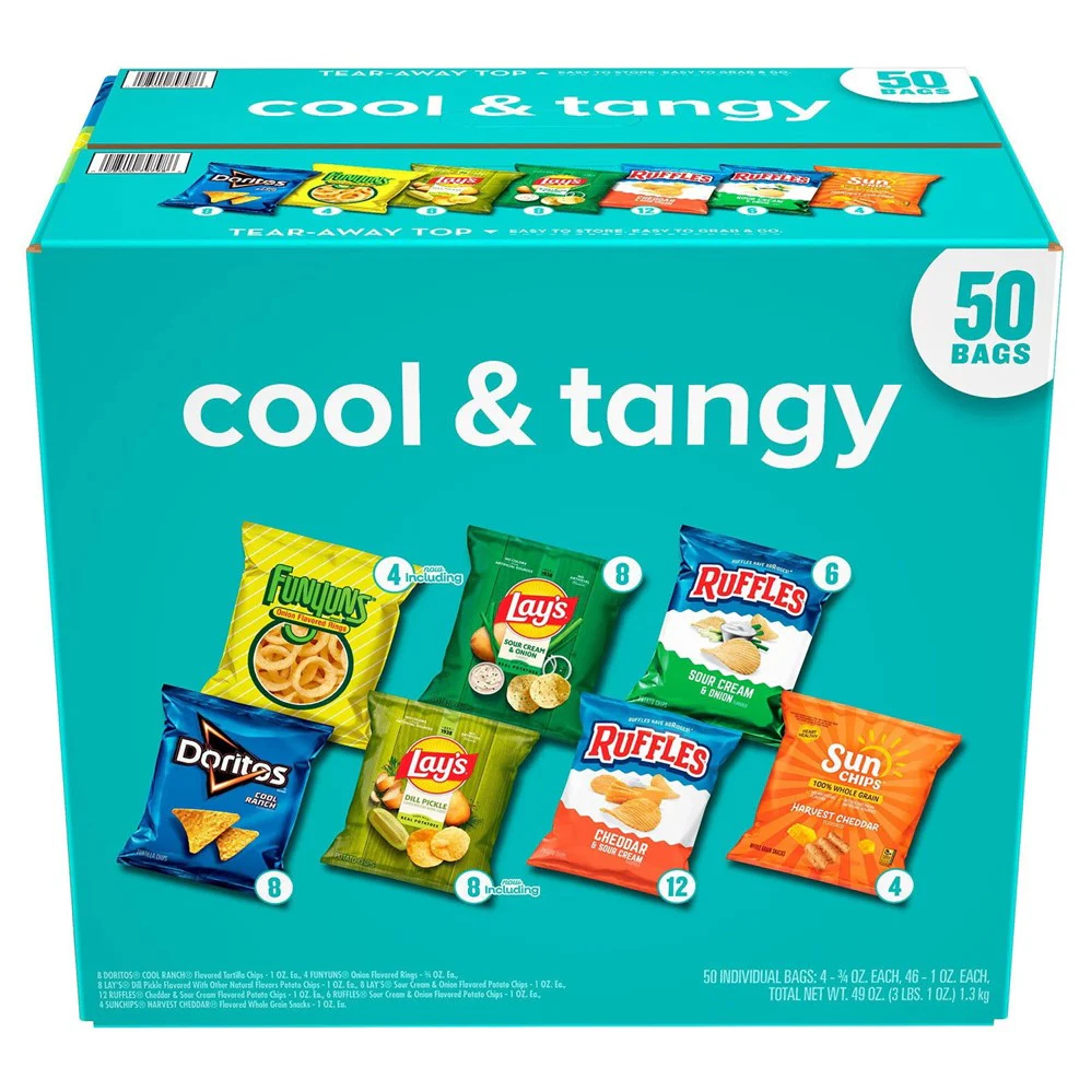 Frito-Lay Cool & Tangy Variety Pack Chips Total 49oz - 50ct/1pk