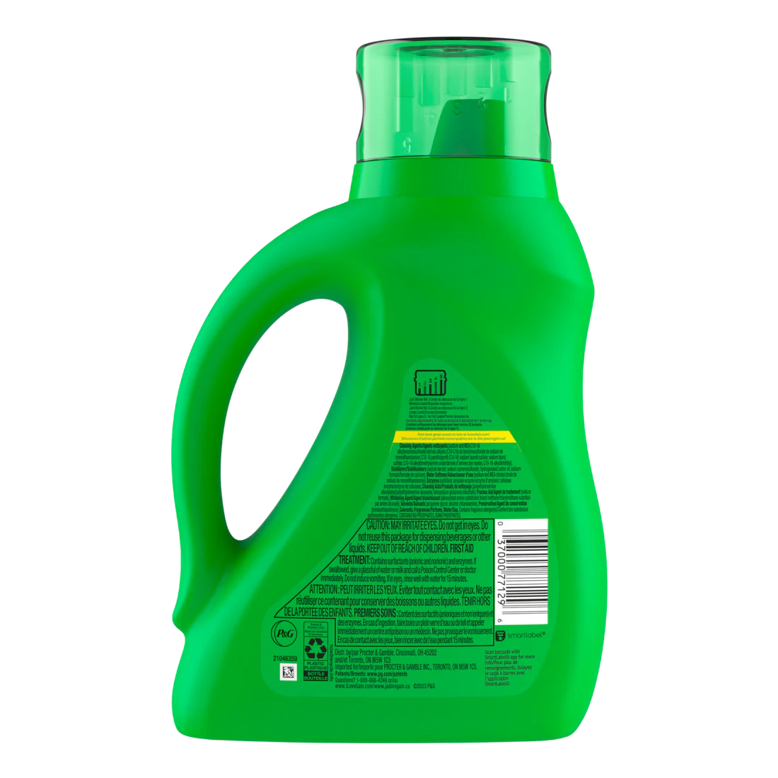 Gain Liquid Laundry Detergent Moonlight Breeze Scent 32 Loads Freshness + Odor Fighting Laundry Detergent Liquid Soap He Compatible - 46oz/6pk - Image 2