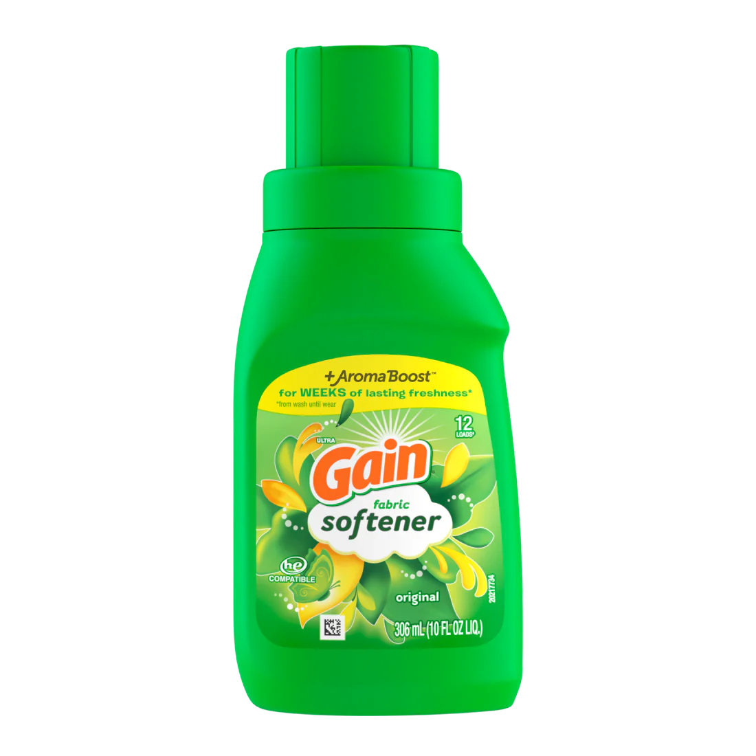 Gain Laundry Liquid Fabric Softener Original  Scent 12 Loads HE Compatible - 10oz/12pk