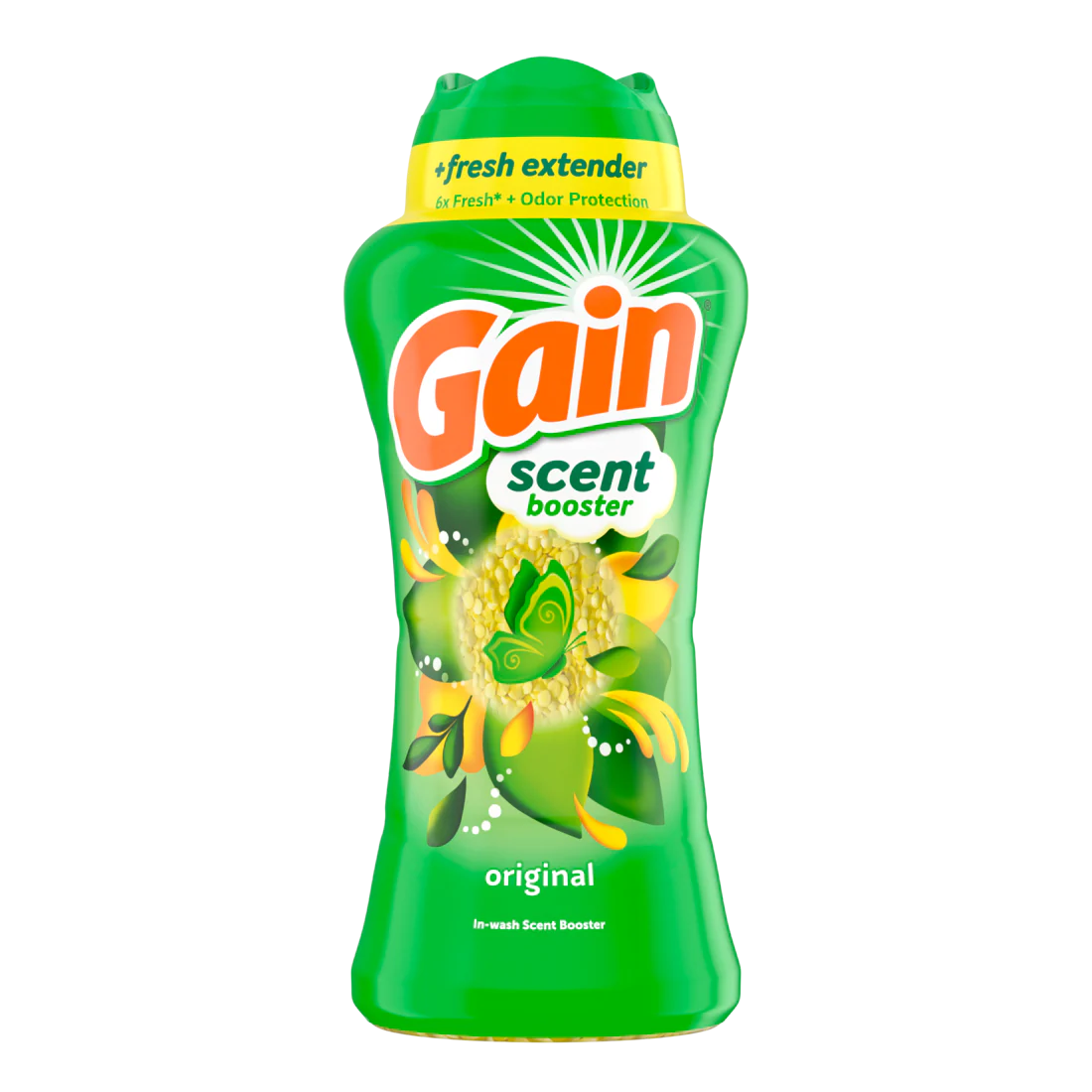 Gain In-Wash Laundry Scent Booster Original Scent Fresh Extender + Odor Protection - 24oz/4pk