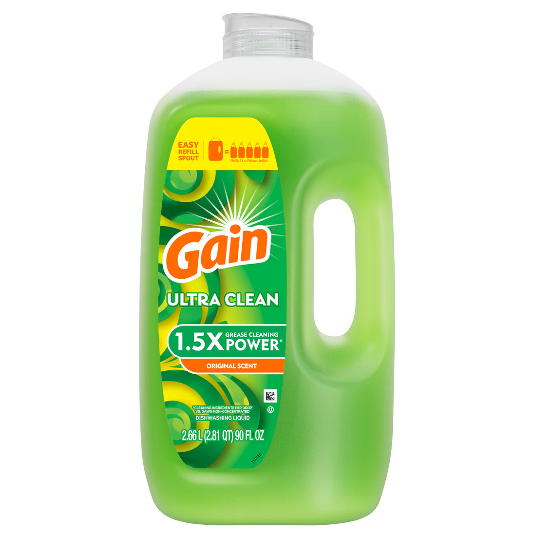 Gain Ultra Clean Dish Soap Dishwashing Liquid Original - 90oz/6pk
