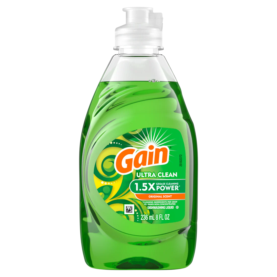 Gain Ultra Clean Dish Soap Liquid Original Scent Dishwashing Liquid - 8oz/12pk