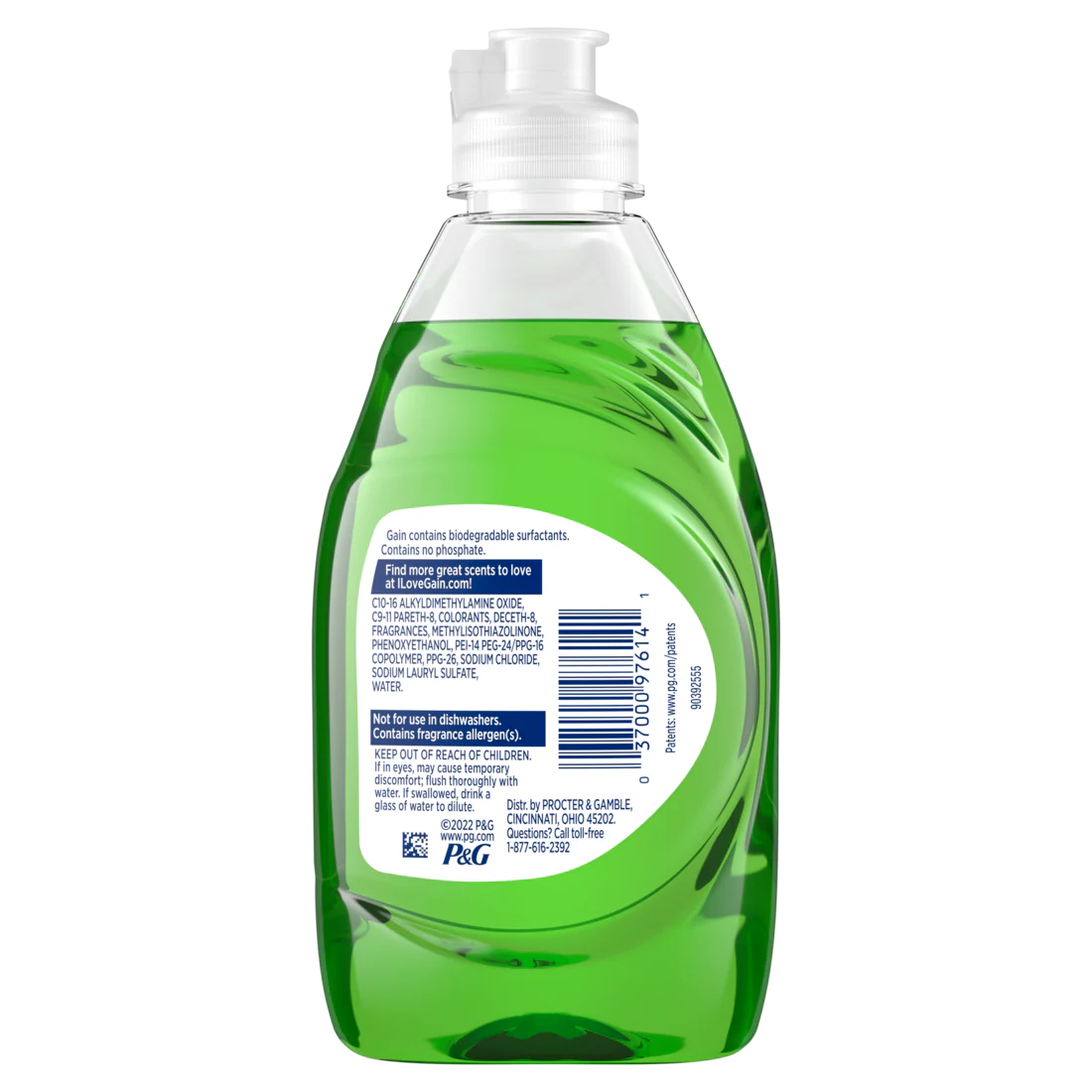 Gain Ultra Clean Dish Soap Liquid Original Scent Dishwashing Liquid - 8oz/12pk - Image 2