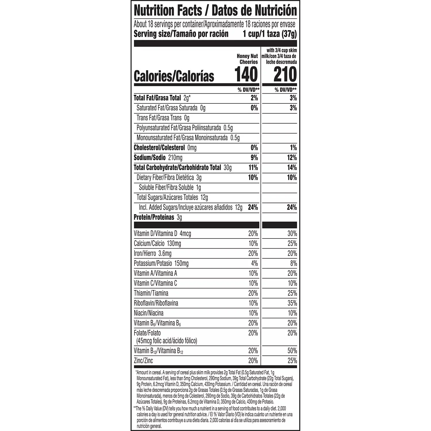 General Mills Cereal Honey Nut Cheerios - 24oz/2pk - Image 2