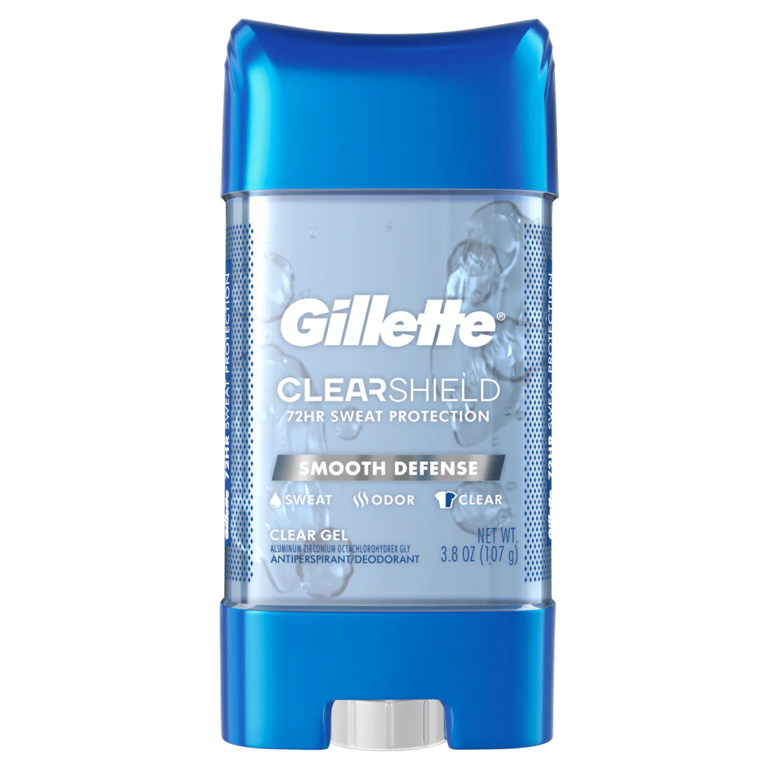 Gillette Antiperspirant and Deodorant for Men Clear Gel Smooth Defense - 3.8oz/12pk
