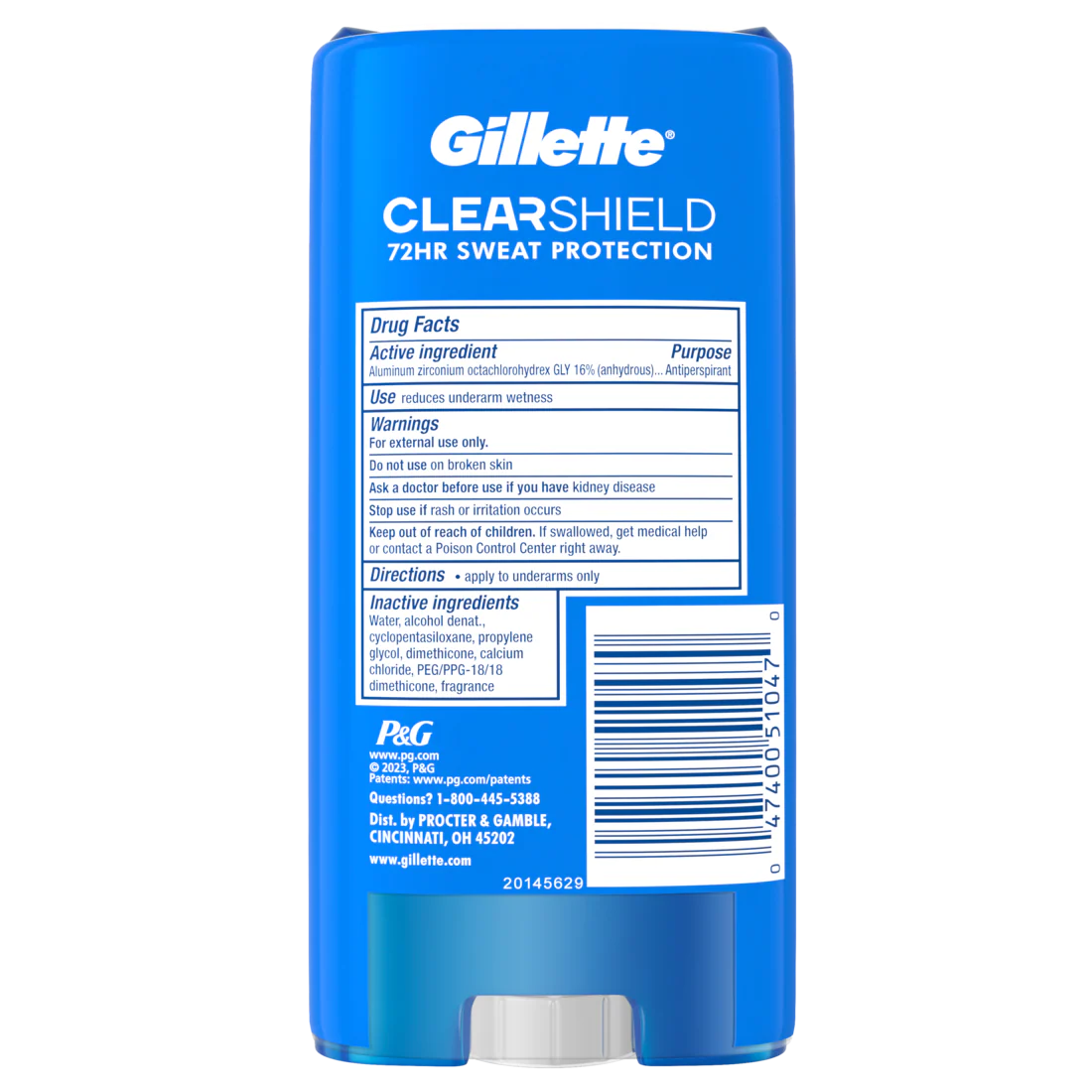 Gillette Antiperspirant And Deodorant For Men Clear Gel Sport Active Twin Pack - (2x3.8)oz/6pk - Image 2