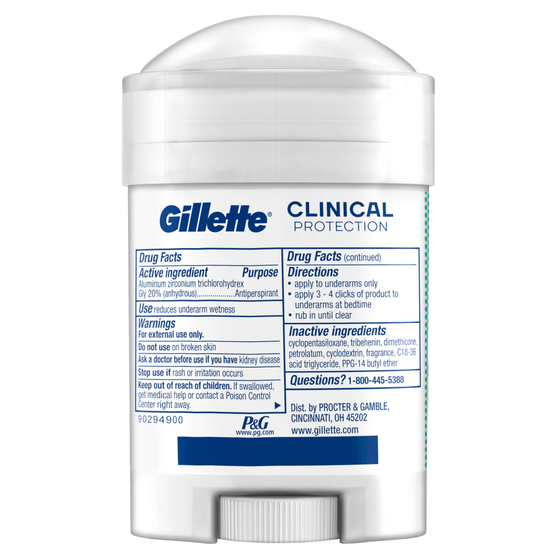 Gillette Clinical Protection Soft Solid Antiperspirant And Deodorant For Men Ultimate Fresh Scent - 1.7oz/12pk - Image 2