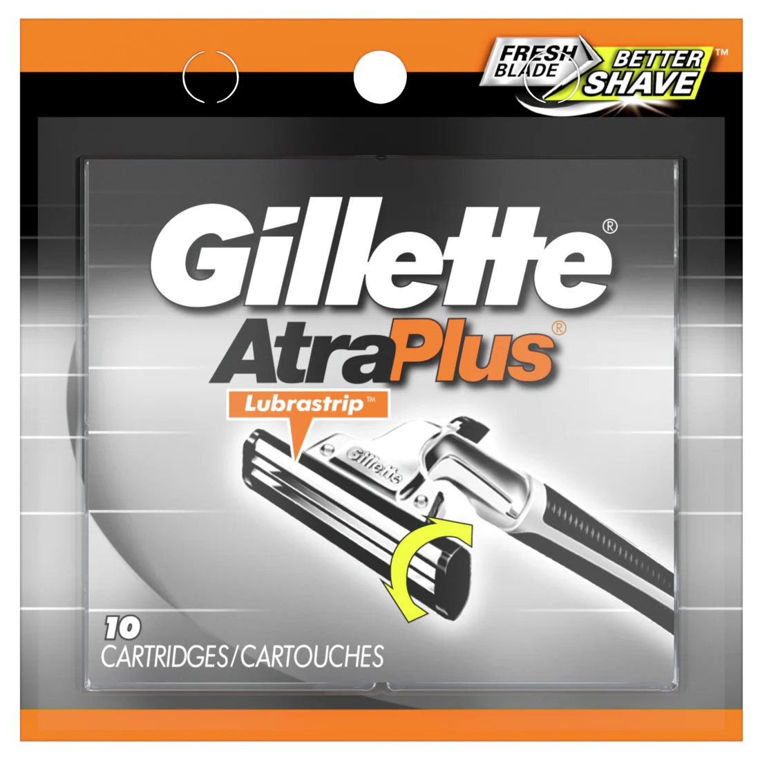 Gillette Atra Plus Mens Razor Blade Refill Cartridges - 10ct/6pk