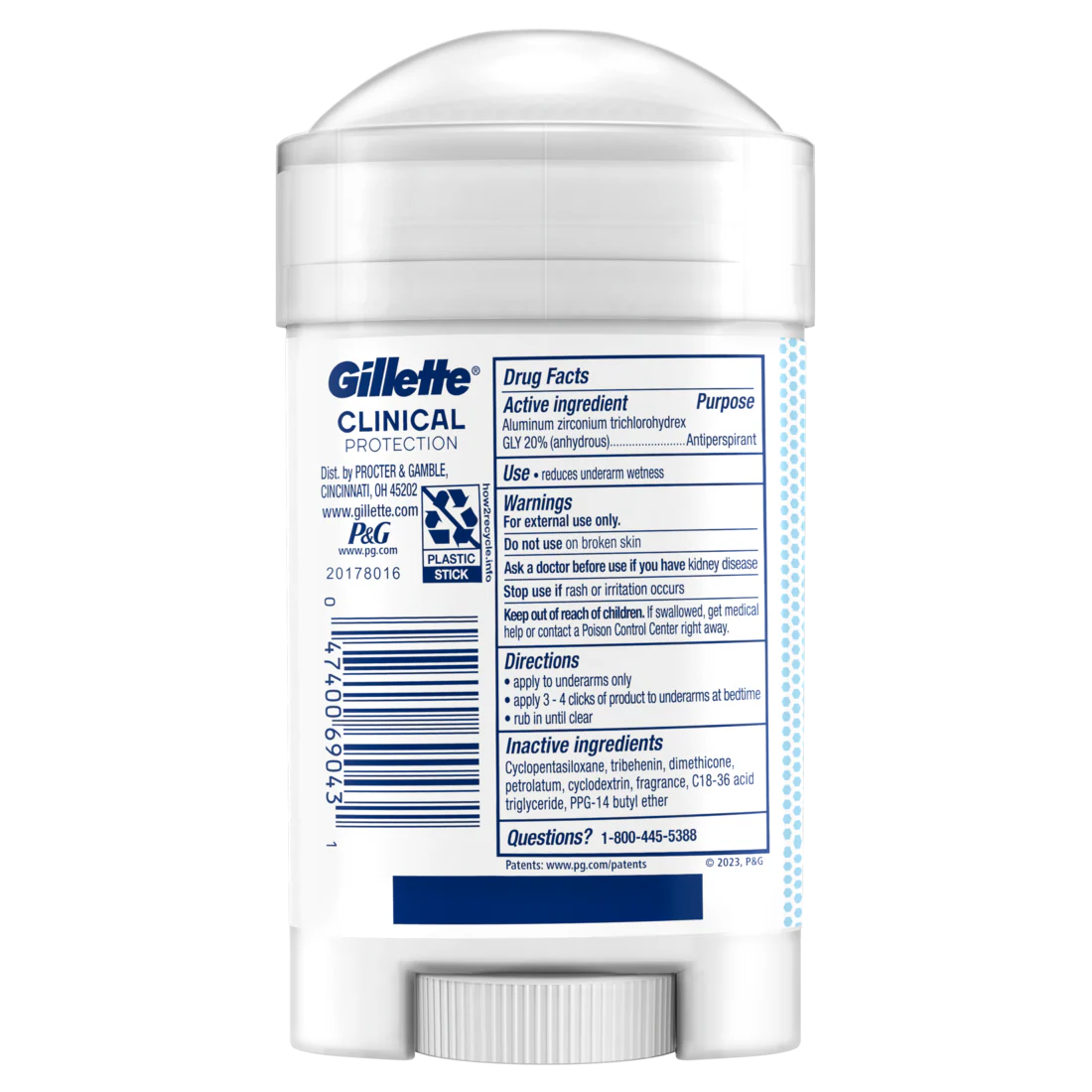 Gillette Clinical Protection Soft Solid Antiperspirant And Deodorant For Men Arctic Ice Scent - 2.6oz/12pk - Image 2