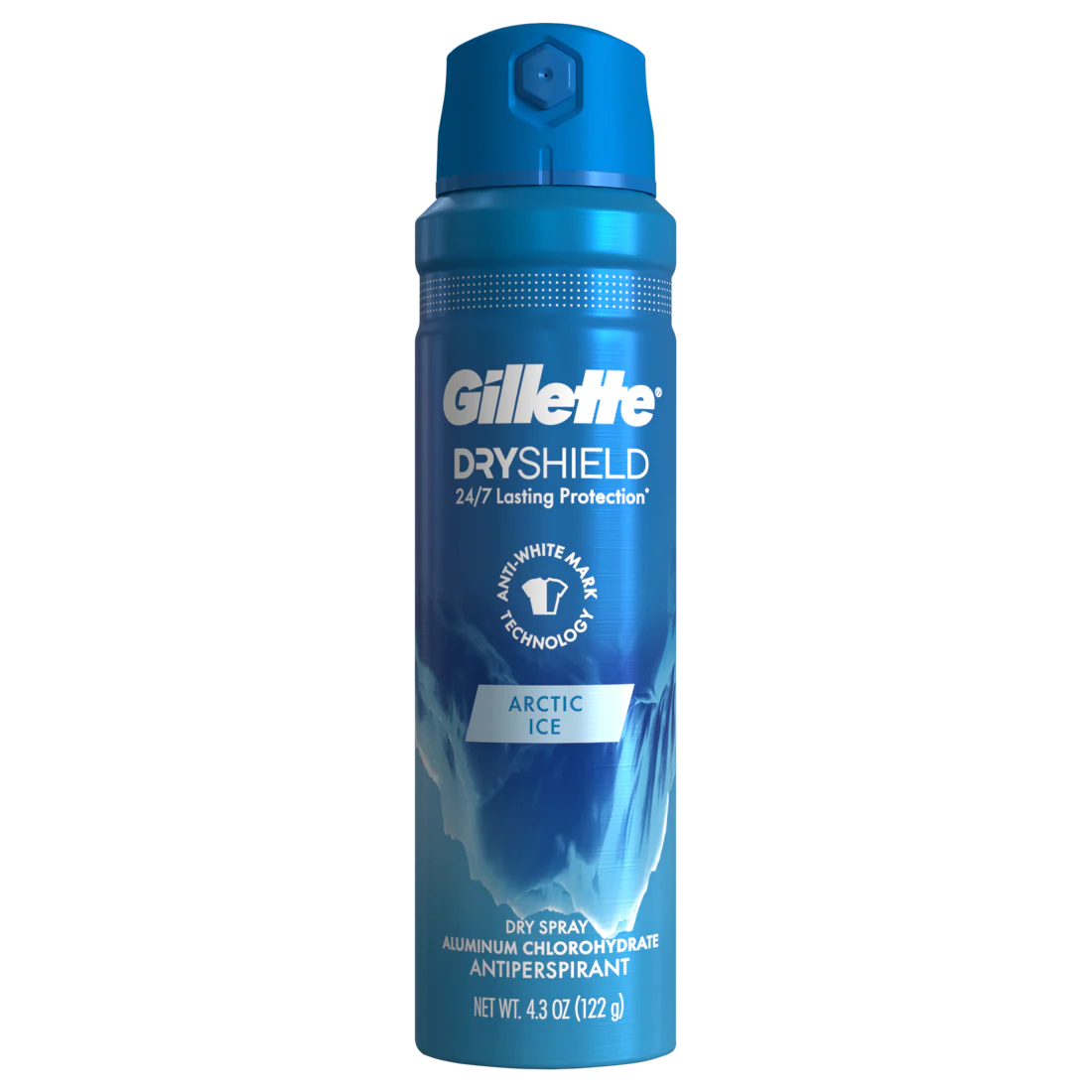 Gillette Dry Spray Antiperspirant and Deodorant for Men Arctic Ice - 4.3oz/12pk