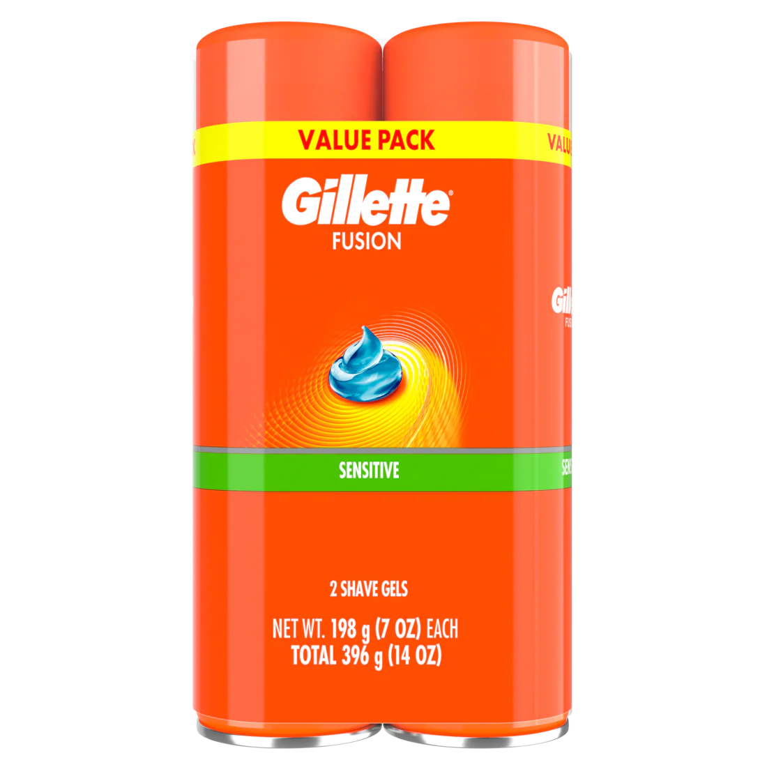 Gillette Fusion Sensitive Skin Shaving Gel For Men For Smooth Skin With Almond Oil Shave Gel For Men'S Grooming Suitable For Sensitive Skin Pack Of 2 - (2x7.0)oz/3pk