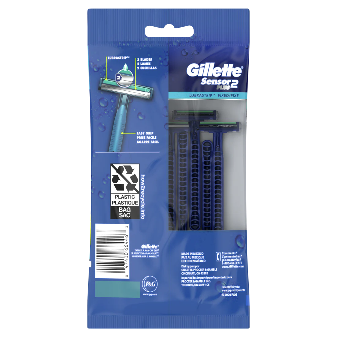 Gillette Sensor2 Plus Men's Disposable Razors - 10ct/12pk - Image 2