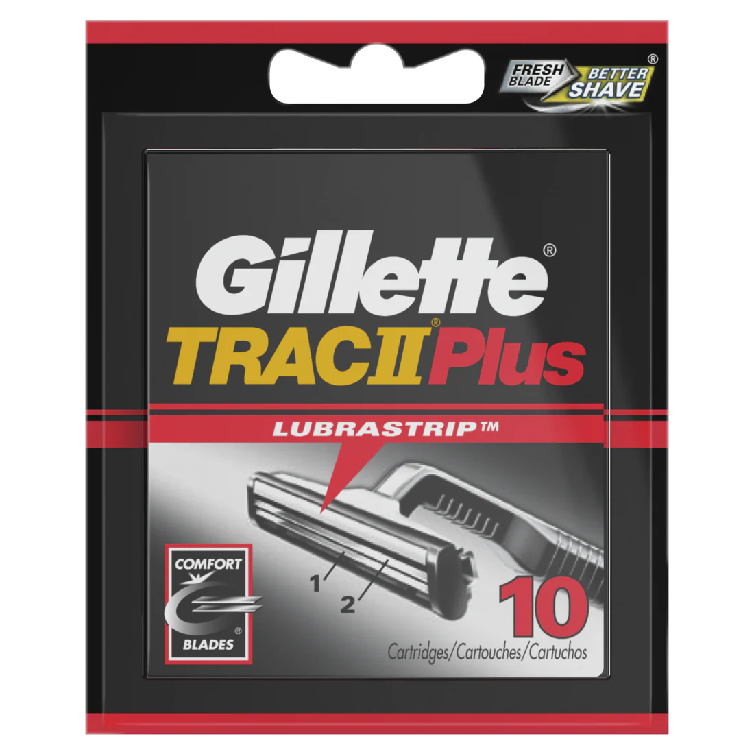 Gillette Trac II Plus Razor Blade Refills - 10ct/6pk