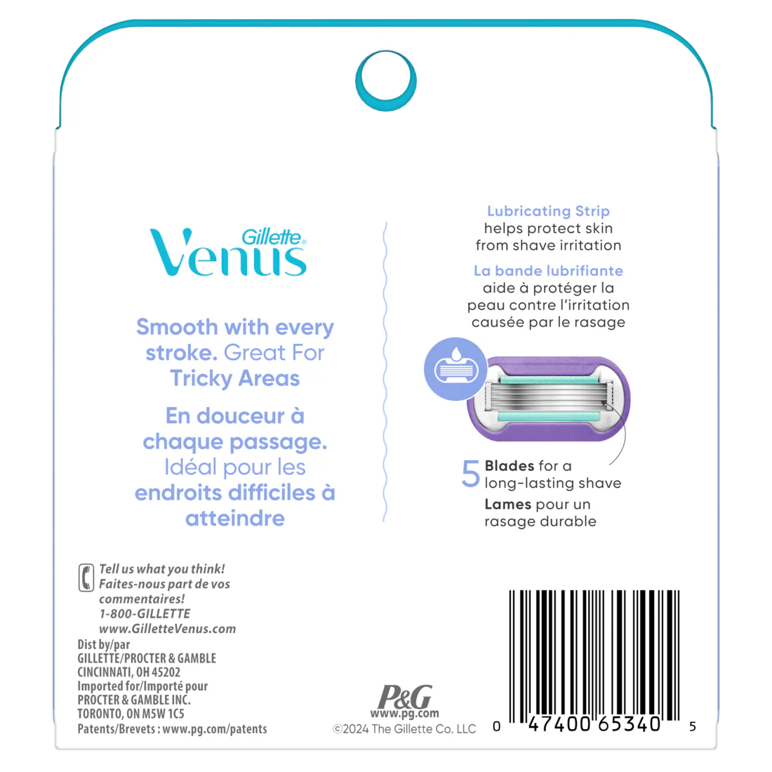 Gillette Venus Extra Smooth Contour Women'S Razor Blades 5-Bladed Razor Refills - 6ct/4pk - Image 2