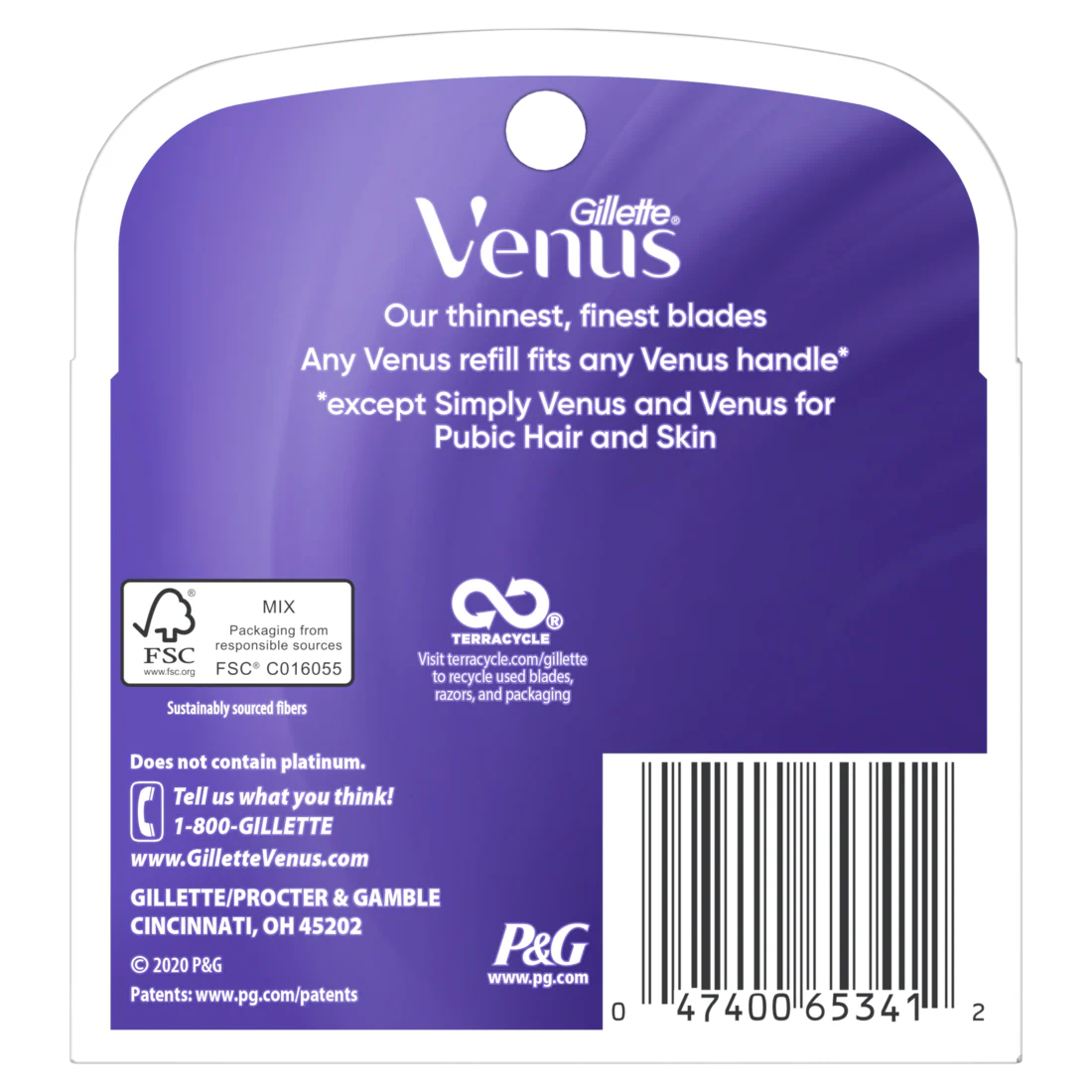 Gillette Venus Deluxe Smooth Swirl & Platinum Womens Razor Blade Refills - 4ct/48pk - Image 2