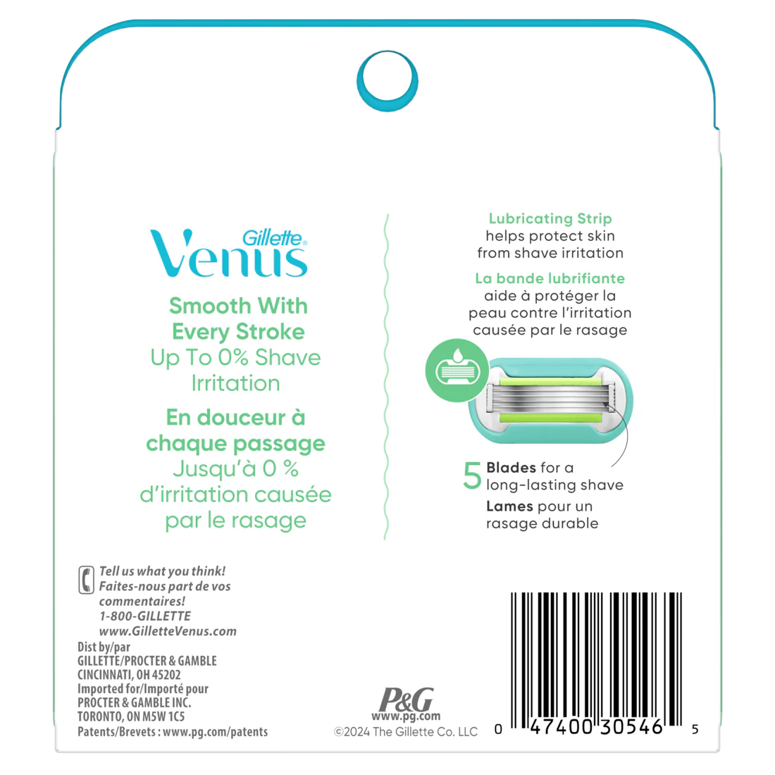 Gillette Venus Extra Smooth Women's Razor Blades 5-Bladed Razor Refills - 6ct/36pk - Image 2