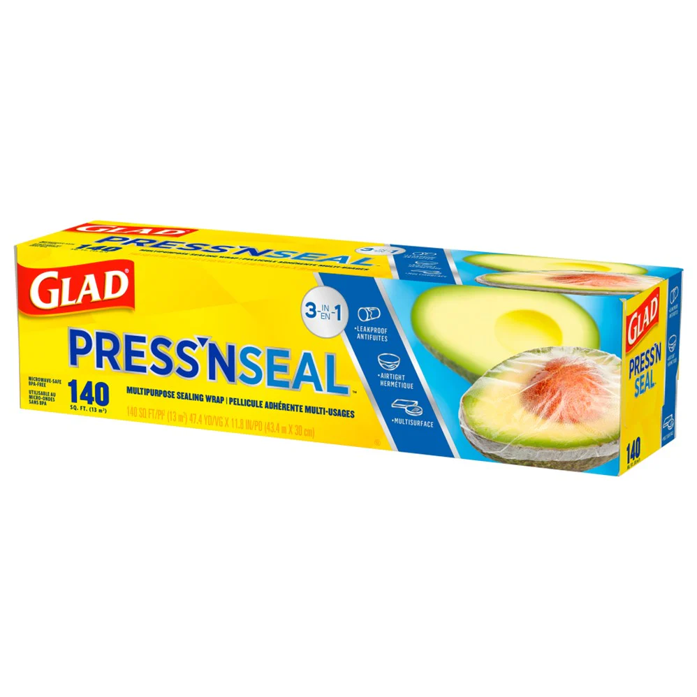 Glad Press'N Seal Food Plastic Wrap 140 Square Foot Roll - 1ct/6pk