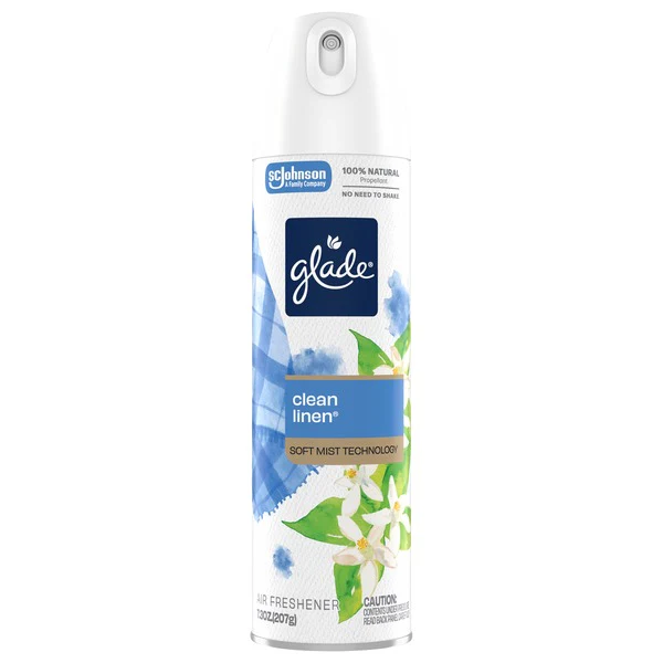 Glade Aerosol - Clean Linen - 7.3oz/6pk