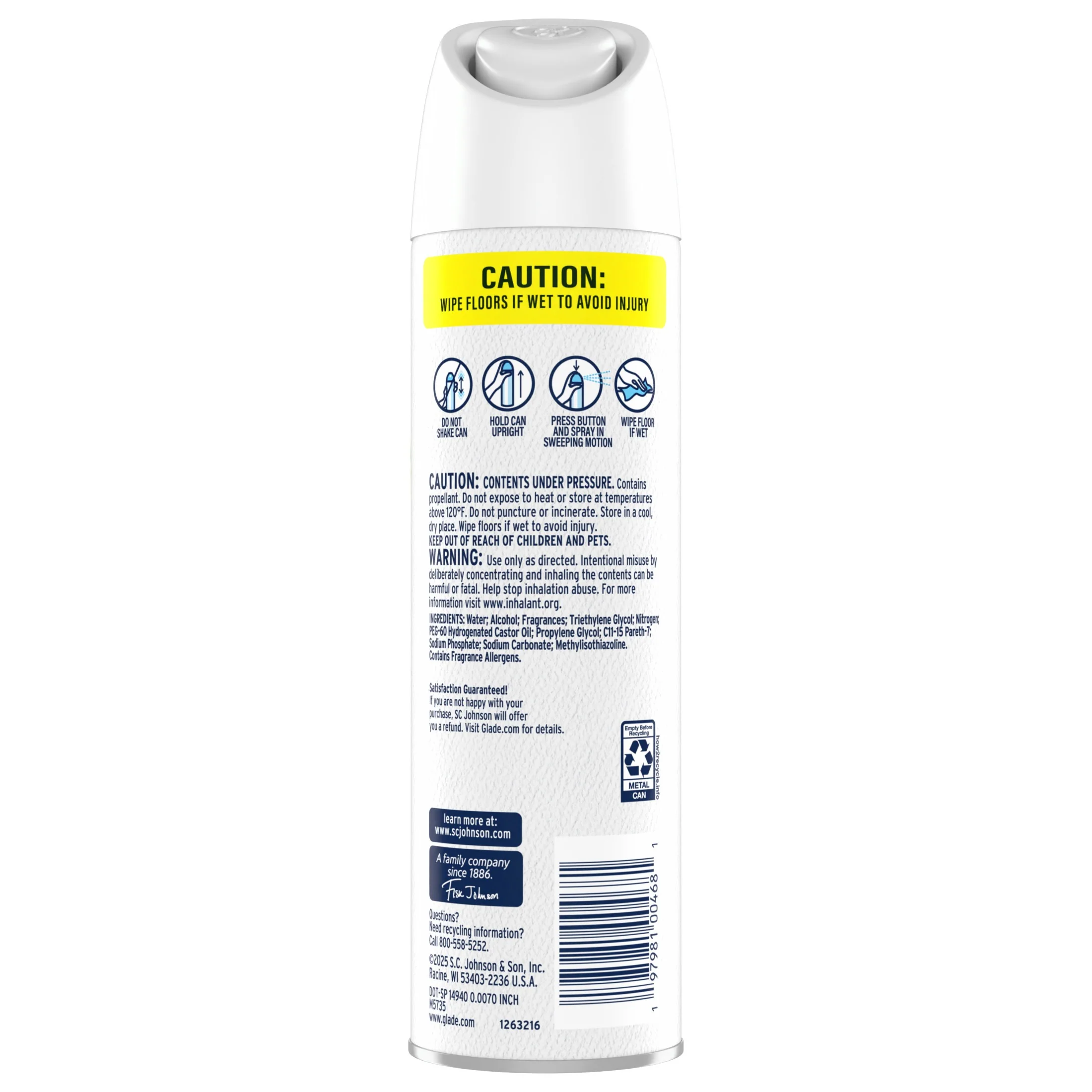Glade Aerosol - Cozy Vanilla - 7.3oz/6pk - Image 2