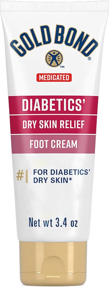 Gold Bond Diabetics' Dry Skin Relief Foot Cream - 3.4oz/4pk
