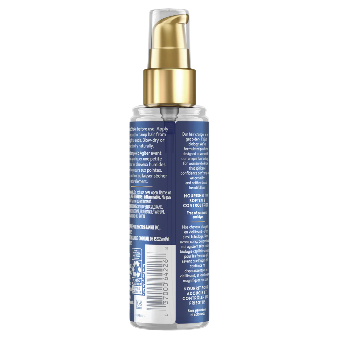 Hair Biology Argan Oil Taming Serum With Biotin For Dull Frizzy Or Dry Hair - 3.2oz/12pk - Image 2