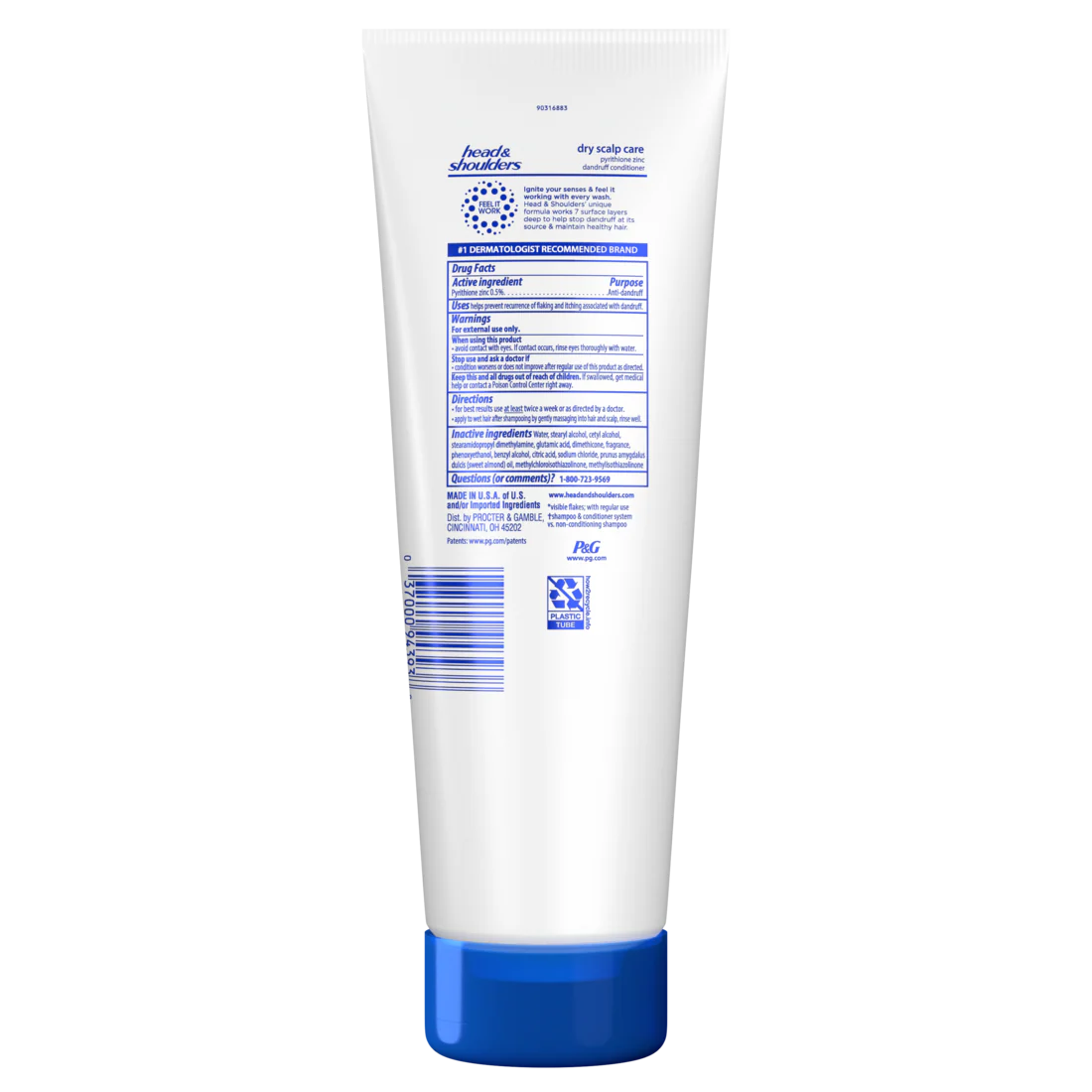 Head And Shoulders Dandruff Conditioner Anti-Dandruff Treatment Dry Scalp Care For Daily Use Paraben Free - 10.9oz/12pk - Image 2