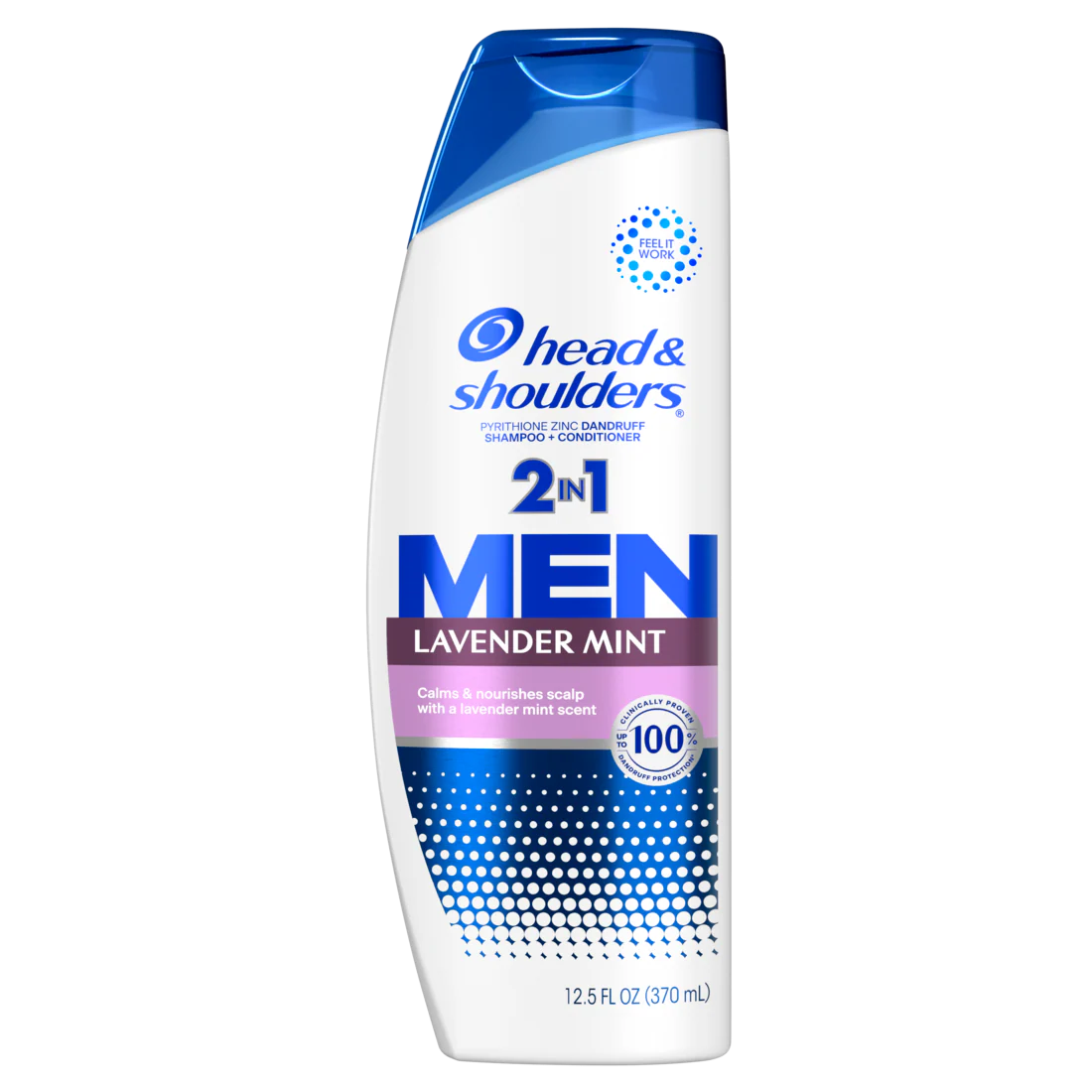 Head and Shoulders Mens 2 in 1 Dandruff Shampoo and Conditioner with Lavender Mint for Daily Use - 12.5oz/6pk