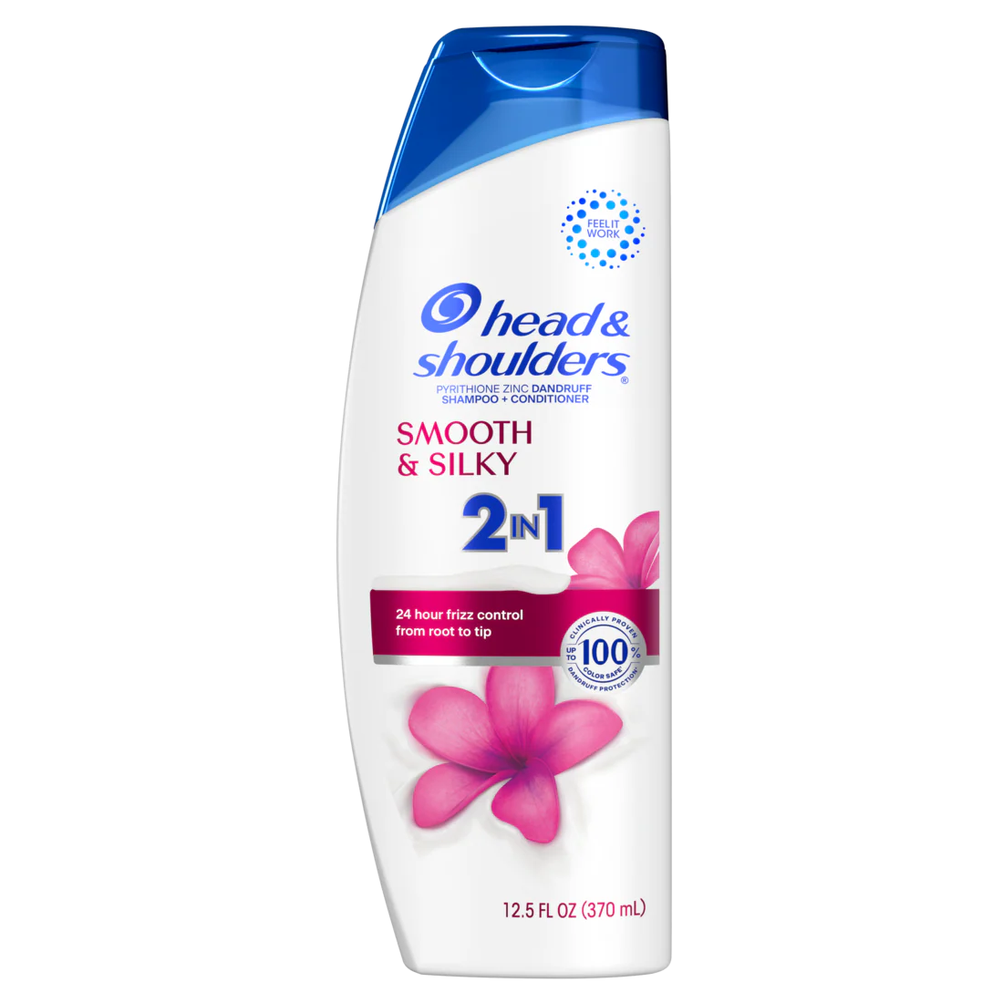 Head And Shoulders 2-in-1 Dandruff Shampoo And Conditioner Anti-Dandruff Treatment Smooth And Silky For Daily Use Paraben Free - 12.5oz/6pk