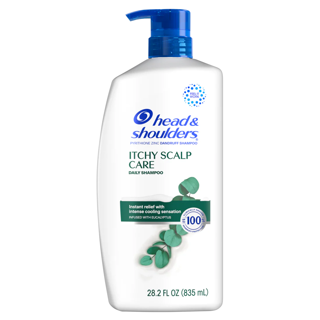 Head And Shoulders Dandruff Shampoo Anti-Dandruff Treatment Itchy Scalp Care For Daily Use Paraben Free - 28.2oz/4pk