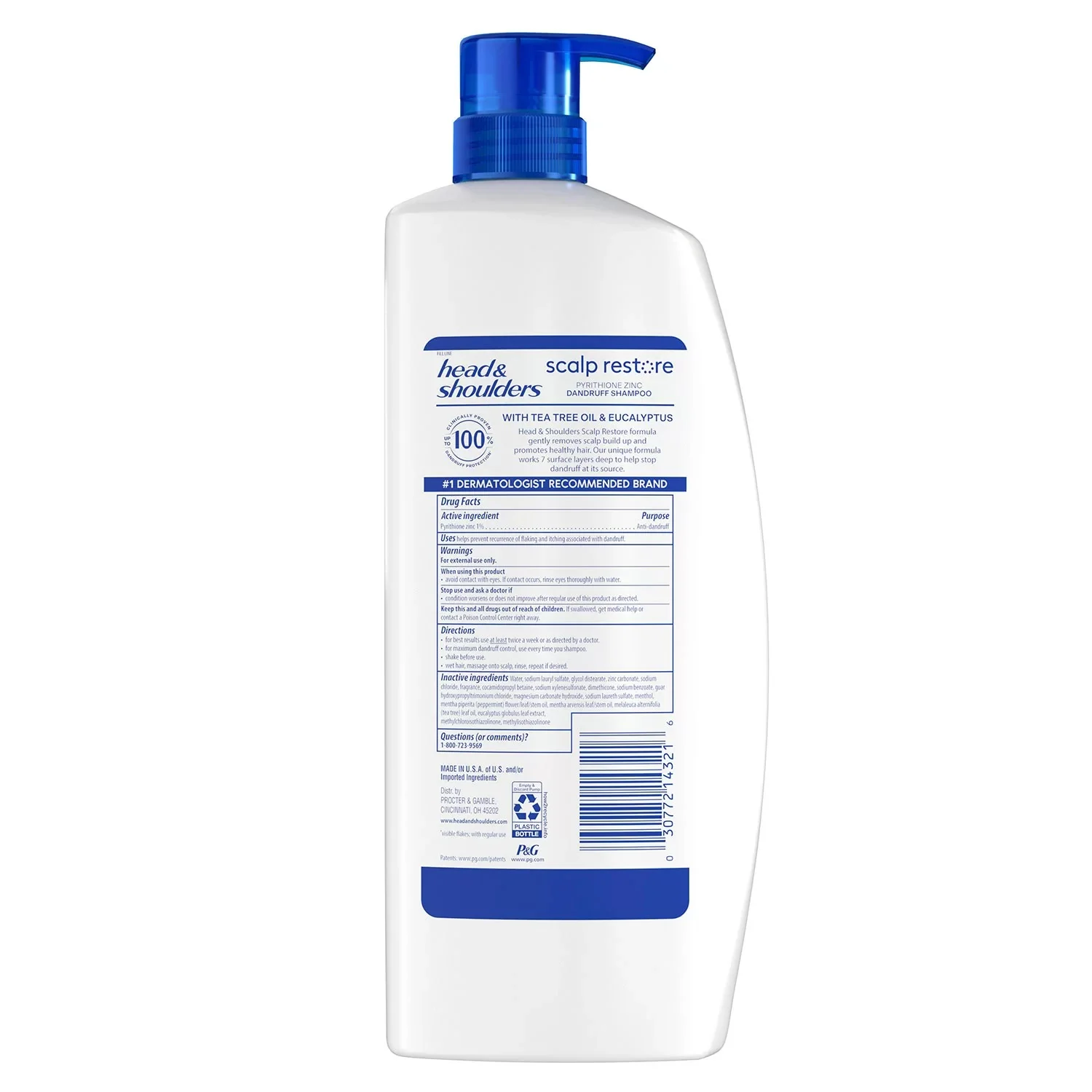 Head & Shoulders Scalp Restore Shampoo - 38.8oz/1pk - Image 2