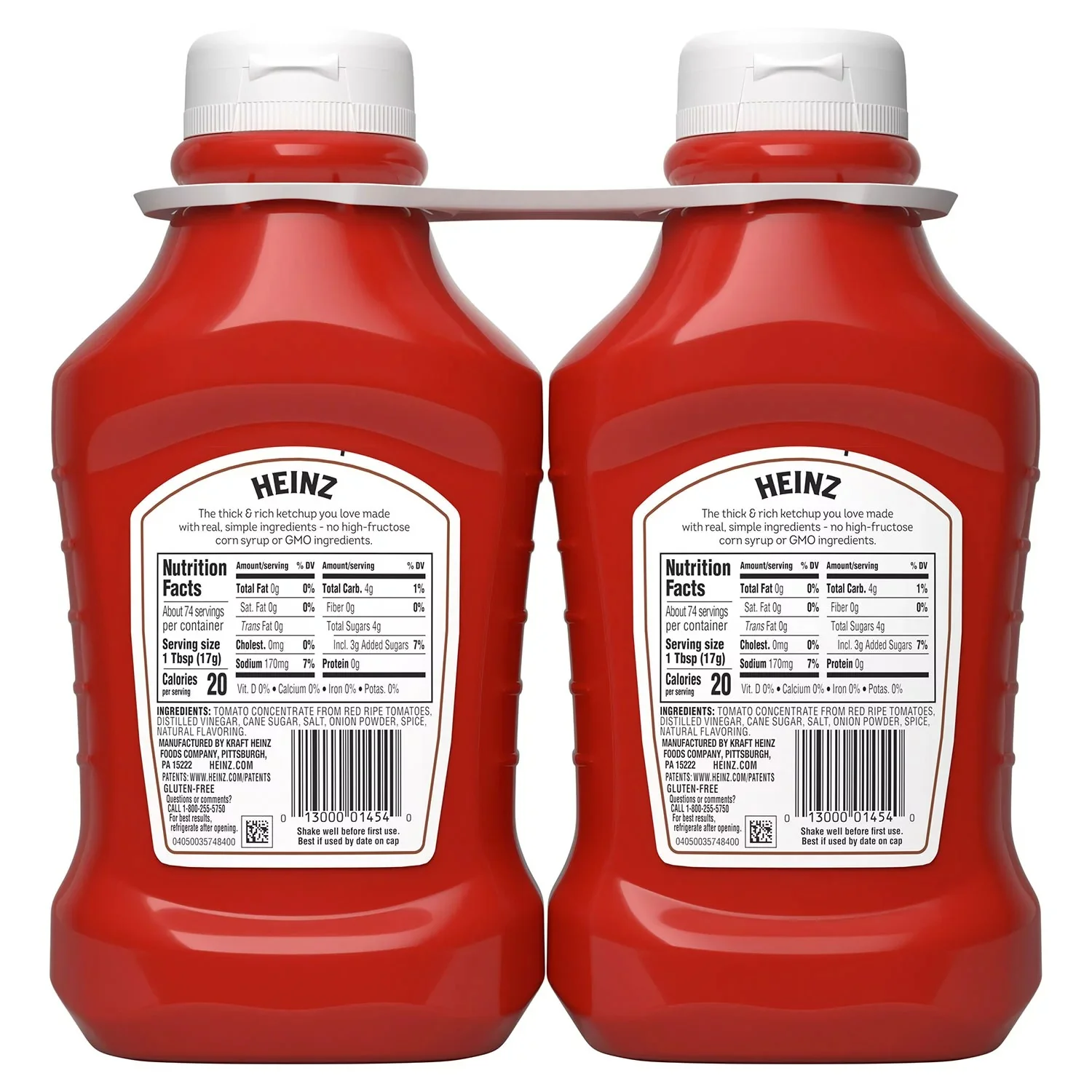Heinz Simply Tomato Ketchup - 44oz/2pk - Image 2