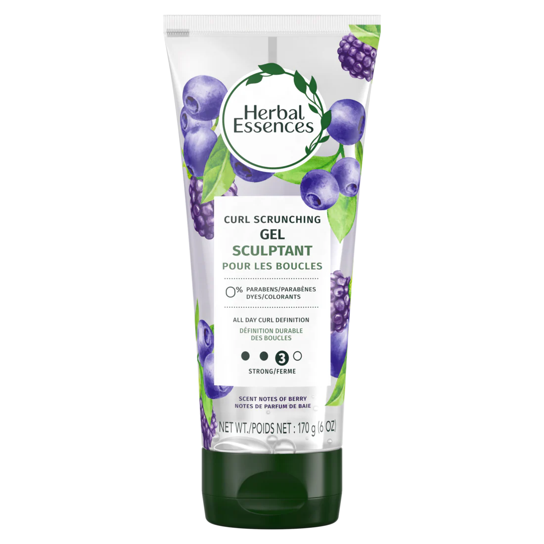 Herbal Essences Curl Scrunching Hair Spray Gel Curly Hair Gel 24-Hour Hold And Frizz Control - 6oz/12pk